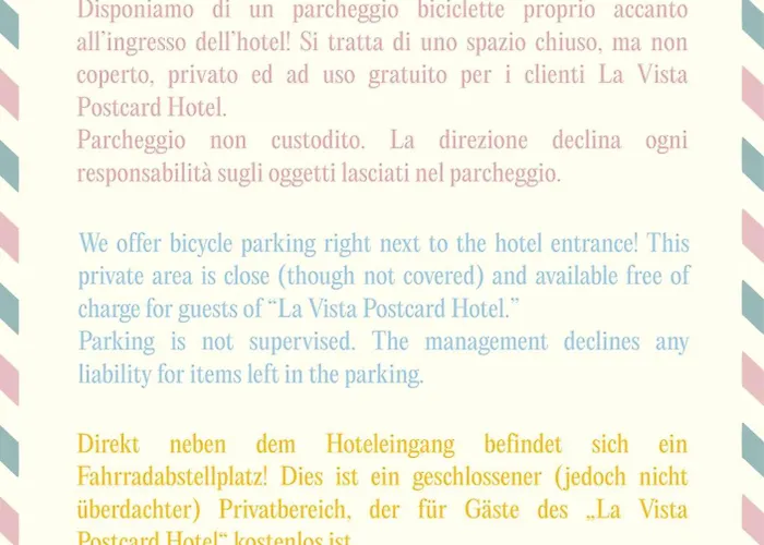 Hotel La Vista Postcard Lazise
